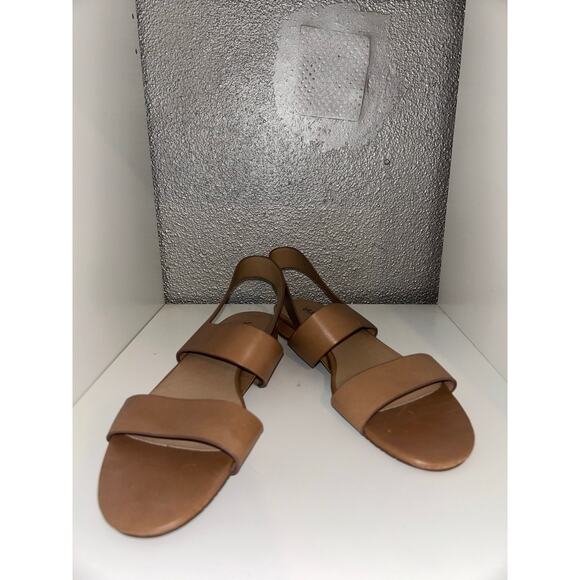 Vaneli Preppy Gladiator Summer Simple Lagenlook Slingback Strapy 1” Heel Sandals - Picture 1 of 8